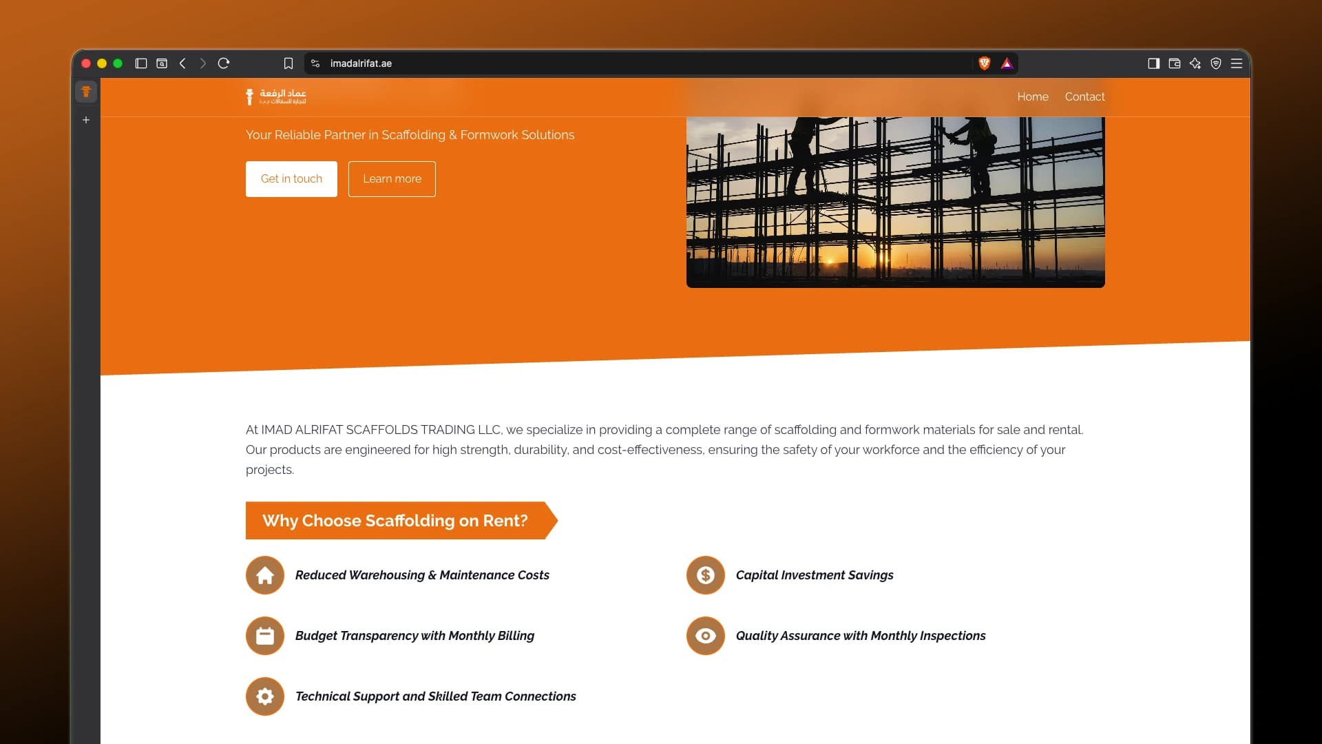 Placeholder: Imad Al Rifat homepage hero