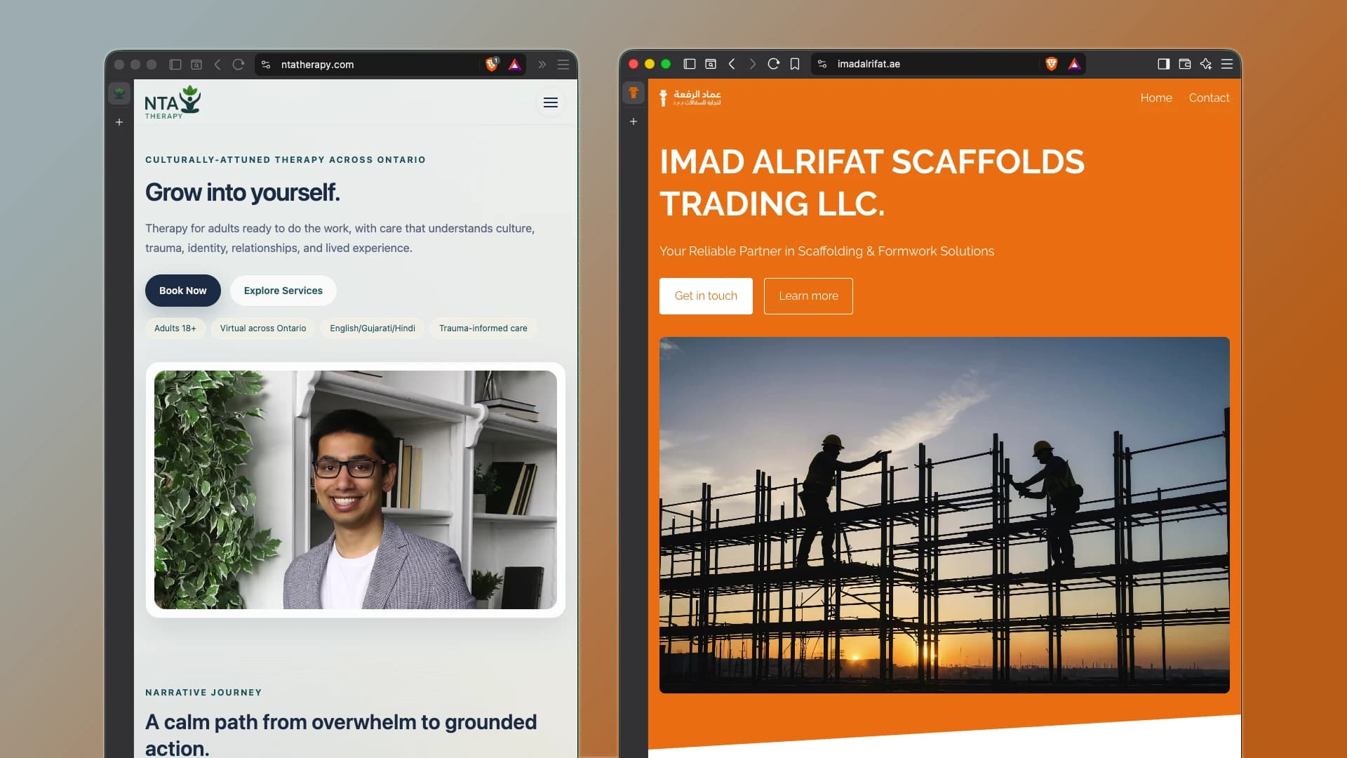 Placeholder: desktop + mobile responsive pair (either site or both)